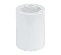 Happy Homewares Cylindrical White Led Uplighter With Minimalist Architectural Design