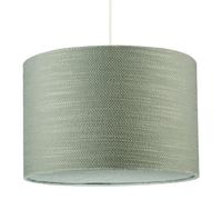 Happy Homewares Desert Sage Green Textured Linen Pendant Lighting Shade with Diffuser