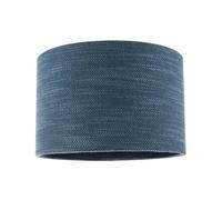 Happy Homewares Designer Bobbled and Textured Linen Lamp Shade in Navy Midnight Blue