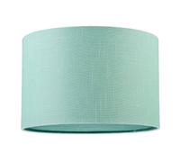 Happy Homewares Designer Emerald Bay Green Textured Linen Fabric Circular Lamp Shade