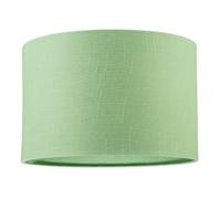 Happy Homewares Designer Frosted Lime Green Textured Linen Fabric Circular Lamp Shade