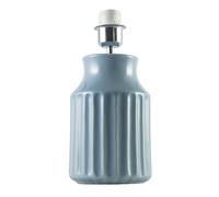 Happy Homewares Elegant Ceramic Table Lamp Base with Soft Duck Egg Blue Glazed Finish