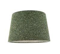 Forest and Sage Olive Green Textured Wool Fabric Lamp Shade with Satin Cream Inner Lining | for Table or Ceiling Pendant by Happy Homewares