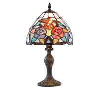 Happy Homewares Humming Bird Tiffany Lamp with Colourful Stained Glass Shade Happy Homewares Multicolor
