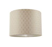 Happy Homewares Light Taupe Jacquard Fabric 10 Inch Lamp Shade with Shiny Gold Decor | Size: 10 inches Happy Homewares Gold 10 inches