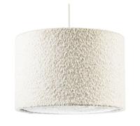 Happy Homewares Luxuriously Textured Boucle Lamb Wool Fabric Pendant Lighting Shade