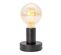 Happy Homewares Matte Black Bulb Holder Table Lamp To Showcase Vintage Filament Bulbs