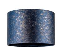Happy Homewares Midnight Blue Jacquard Fabric Lamp Shade with Gold Foil Fleck Accents