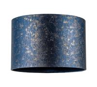 Happy Homewares Midnight Blue Jacquard Fabric Lamp Shade With Gold Foil Fleck Accents