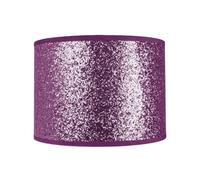 Happy Homewares Modern And Designer Bright Purple Glitter Fabric Pendant/lamp Shade 25Cm Wide