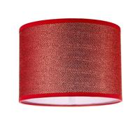 Happy Homewares Modern and Designer Mini Diamond Red Glitter Fabric Round Lamp Shade