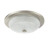 Happy Homewares Modern Designer Bathroom Ceiling Light Fitting with Frosted White Moulded Glass with Diamond Design | 10cm x 27cm | 1 x 7w E14