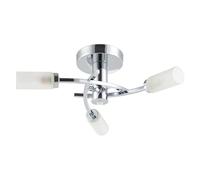 Happy Homewares Modern Sensor Bathroom Ceiling Light in Chrome with Multi Functions