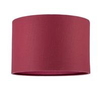 Happy Homewares Modern Chic Chrysanthemum Textured Linen Fabric Circular Lamp Shade