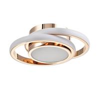 Happy Homewares Modern LED Ceiling Light with Round Rings & Central Downlighter in Gold Happy Homewares Gold