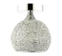 Happy Homewares Modern Designer Polished Chrome Ceiling Light Fitting with Twisting Metal Shade | 17cm x 15cm | 1 x 7w | Double Insulated