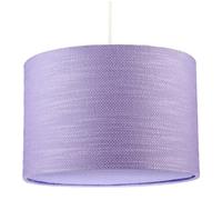 Happy Homewares Modern Lavender Rose Textured Linen Pendant Light Shade With Diffuser