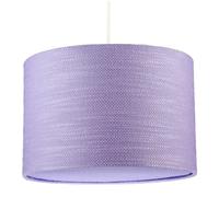 Happy Homewares Modern Lavender Rose Textured Linen Pendant Light Shade with Diffuser