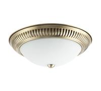 Happy Homewares Modern LED IP44 Flush Ceiling Light in with Movement Sensor in Metallic Gold Happy Homewares Metallic Gold