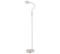 Happy Homewares Modern Nickel Task Floor Lamp With Led Halo Ring And Cct Memory Dimmer