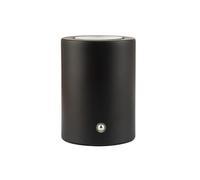 Happy Homewares Modern Rechargeable Can-Style Table/Floor Lamp Uplighter in Matte Black - USB-C Cable Included | 3-Step Touch Dimmer |3w 3600mAh Power | Highlight Plants etc