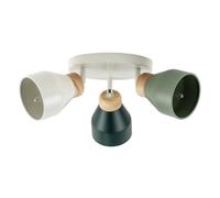 Happy Homewares Modern Scandinavian Style Spot Ceiling Light in Olive and Forest Green