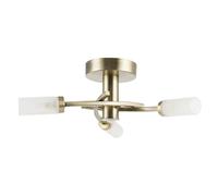 Happy Homewares Modern Sensor Bathroom Ceiling Light Fixture with Multi Functions in Metallic Gold Happy Homewares Metallic Gold