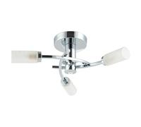 Happy Homewares Modern Sensor Bathroom Ceiling Light in Chrome with Multi Functions