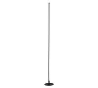 Happy Homewares Modern Sleek Stick Style LED Standard Floor Lamp with Foot Dimmer Switch in Black Happy Homewares Black