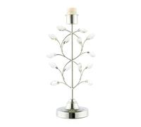 Happy Homewares Modern Tree Branch Designed Table Lamp Base in Plated Polished Chrome