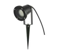 Happy Homewares Outdoor Garden 240V Spike Light In Matte Black With 50Cm Cable