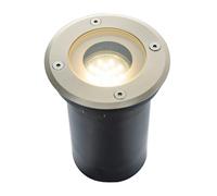 Outdoor IP67 Recessed Ground Light in Stainless Steel with Tempered Glass Happy Homewares Metallic Silver One Size