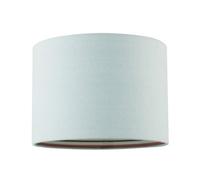 Happy Homewares Pale Duck Egg Linen Shade With Vibrant Colourful Inner Aztec Design