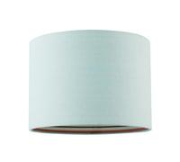 Unique Designer Pale Duck Egg Linen Lamp Shade with Vibrant Colourful Inner Aztec Design | 18cm x 25cm | for Pendant or Lamp Bases by Happy Homewares