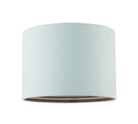 Happy Homewares Pale Duck Egg Linen Shade with Vibrant Colourful Inner Aztec Design in Duck Egg Blue | Size: 10 inches Happy Homewares Duck Egg Blue 10 inches