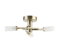 Happy Homewares Sensor Bathroom Ceiling Light In Antique Brass With Multi Functions