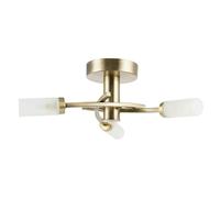 Happy Homewares Sensor Bathroom Ceiling Light in Antique Brass with Multi Functions