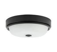 Happy Homewares Sensor Ip44 Bathroom Ceiling Light In Matte Black With Multi Functions