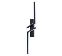 Happy Homewares Sl ouble Stick Led Feature Wall Light Fitting In Matte Sand Black