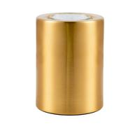 Happy Homewares Small and Contemporary Satin Gold Plated LED Table/Floor Lamp Uplighter | 3w LED Bulb Included | 11cm x 9cm