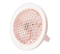 Happy Homewares Soft Pink Rechargeable 3 Speed Desk Fan with LED Dimmable Ring Light