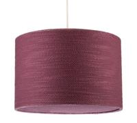 Happy Homewares Tawny Port Burgundy Textured Linen Pendant Light Shade With Diffuser