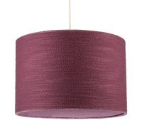 Happy Homewares Tawny Port Burgundy Textured Linen Pendant Light Shade with Diffuser | Size: 12 inches Happy Homewares Burgundy 12 inches