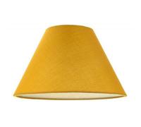 Traditional 12" Ochre Cotton Coolie Lampshade Suitable for Table Lamp or Pendant by Happy Homewares