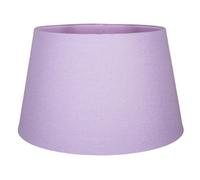 Traditional Soft Lilac Linen Fabric Drum Table/Pendant Lampshade | 60w Maximum | Inner Fabric Lining | 30cm Diameter by Happy Homewares