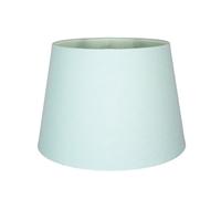 Traditional 8 Inch Duck Egg Linen Fabric Drum Table/Pendant Lamp Shade 40w Maximum | Inner Luxurious Matching Cotton Lining | 20cm Bottom Diameter by Happy Homewares