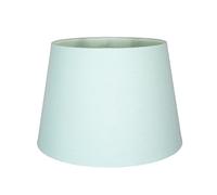 Happy Homewares Traditional 8 Inch Duck Egg Linen Fabric Drum Table/Pendant Lamp Shade 40w Maximum | Inner Luxurious Matching Cotton Lining | 20cm Bottom Diameter