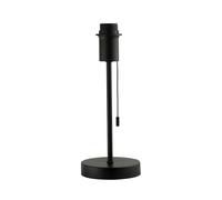 Traditional and Classic Table Lamp Base in Matte Black with Pull Cord Switch | 31cm x 13cm | 1 x 11w LED by Happy Homewares