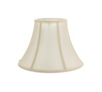 Traditionally Designed Empire Shaped Small 8" Lamp Shade in Silky Cream Cotton Fabric | 40w Max | 20cm Bottom Diameter by Happy Homewares