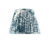 Happy Homewares Traditional Floral Tapered Lamp Shade in Navy Midnight Blue and White